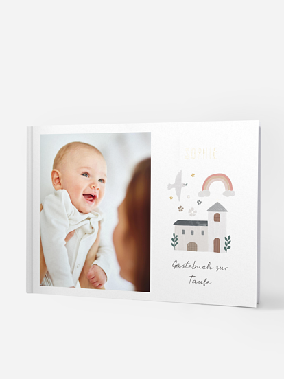 Gästebuch zur Taufe Kleine Kirche Foto