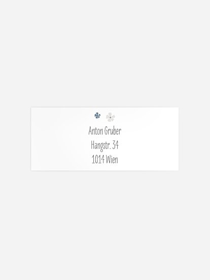 Absenderaufkleber Konfirmation und Kommunion Kleine Kirche