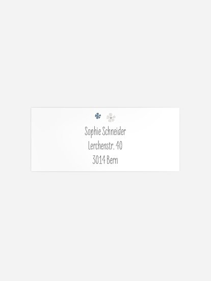 Absenderaufkleber Konfirmation und Kommunion Kleine Kirche