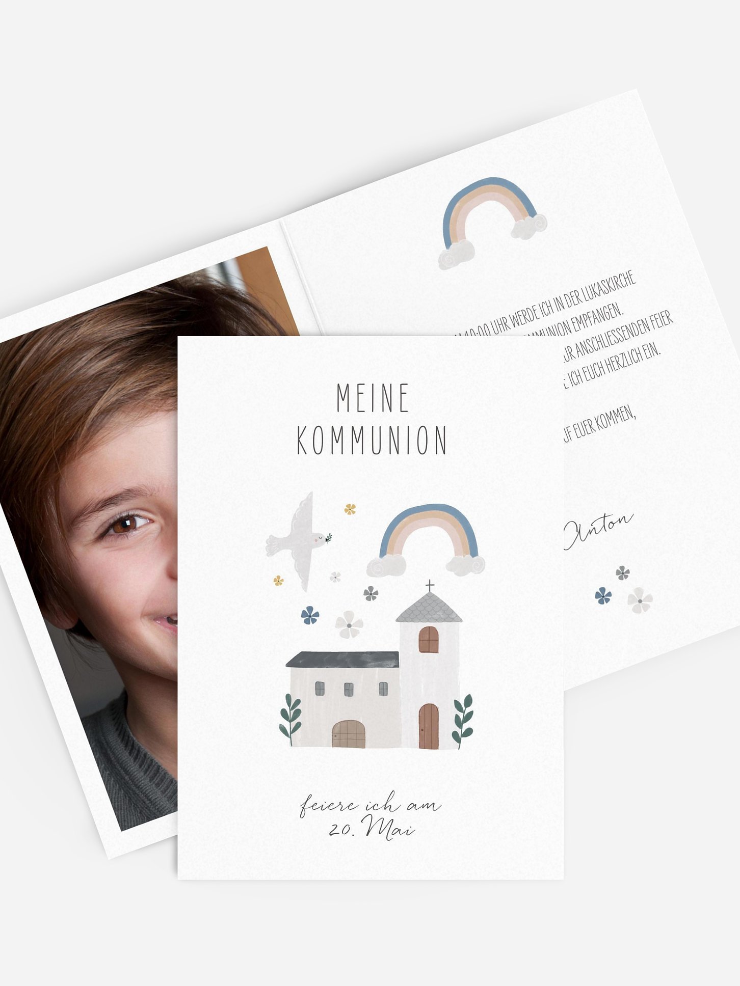 Kommunionseinladung Kleine Kirche