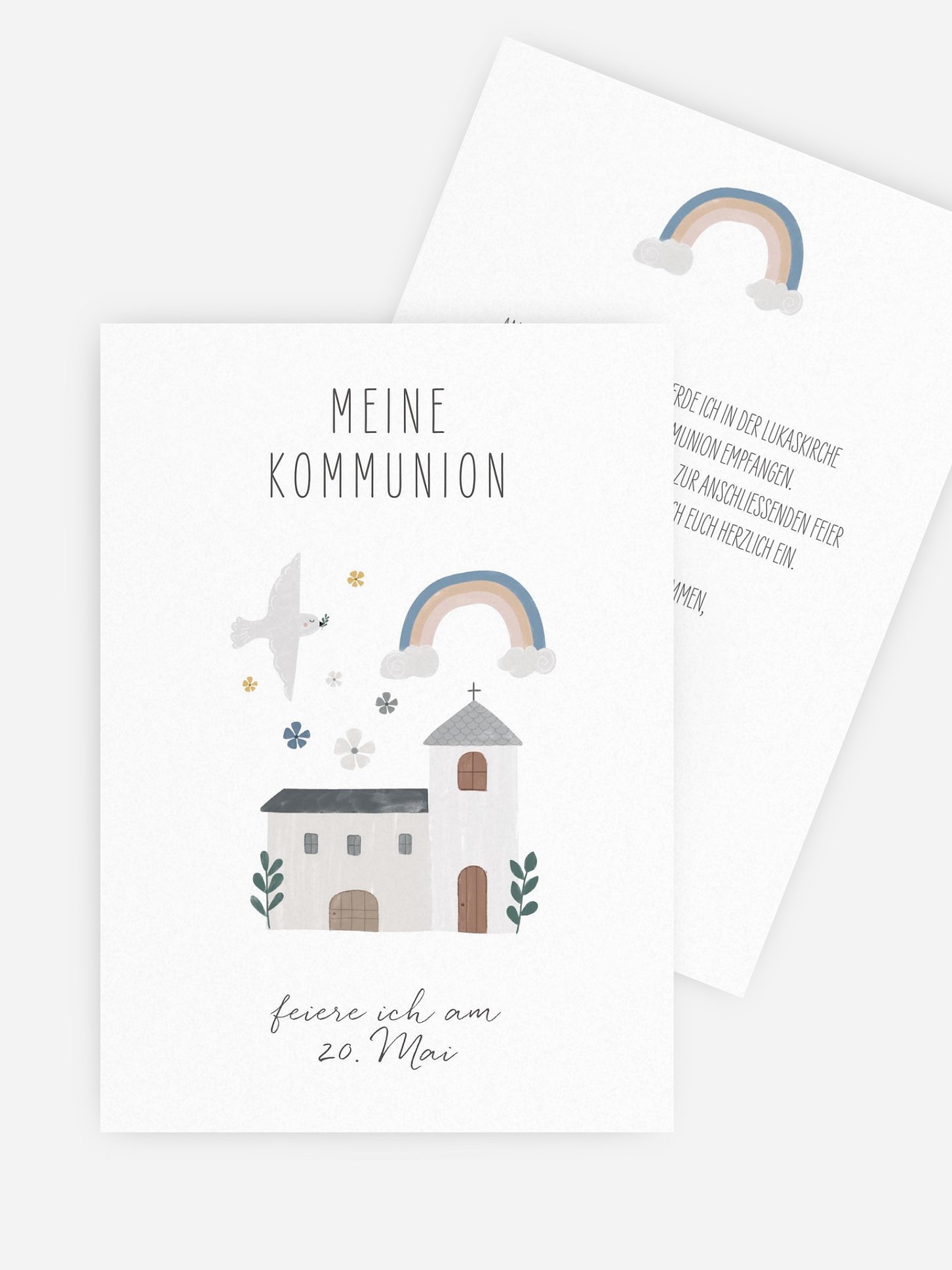 Kommunionseinladung Kleine Kirche