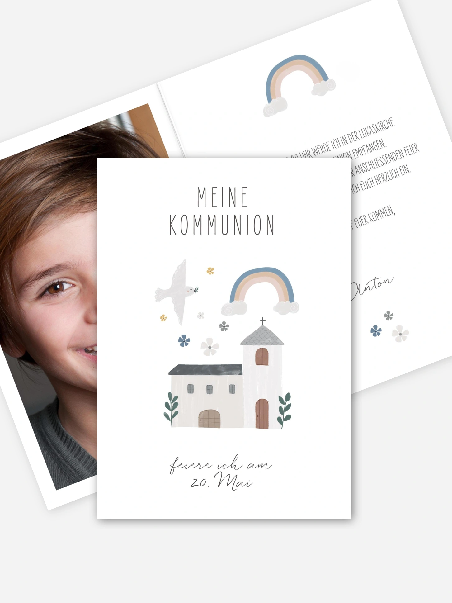 Kommunionseinladung Kleine Kirche