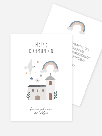 Kommunionseinladung Kleine Kirche