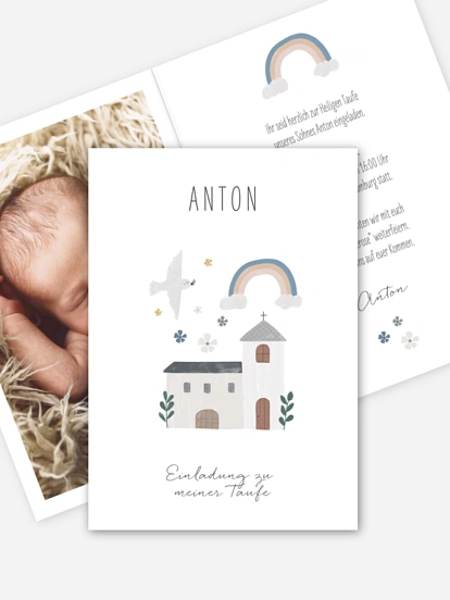 Taufeinladung Kleine Kirche