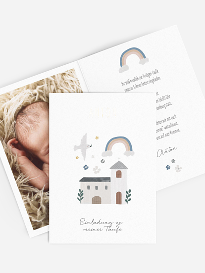 Taufeinladung Kleine Kirche