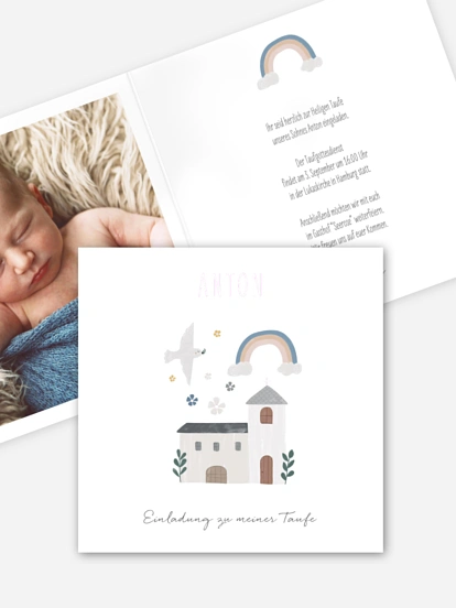 Taufeinladung Kleine Kirche