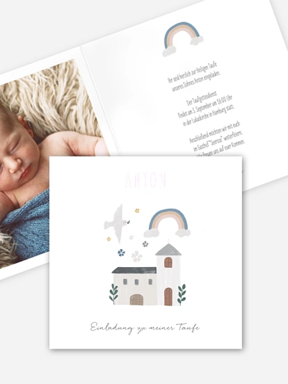 Taufeinladung Kleine Kirche