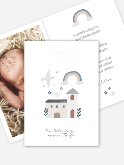 Taufeinladung Kleine Kirche