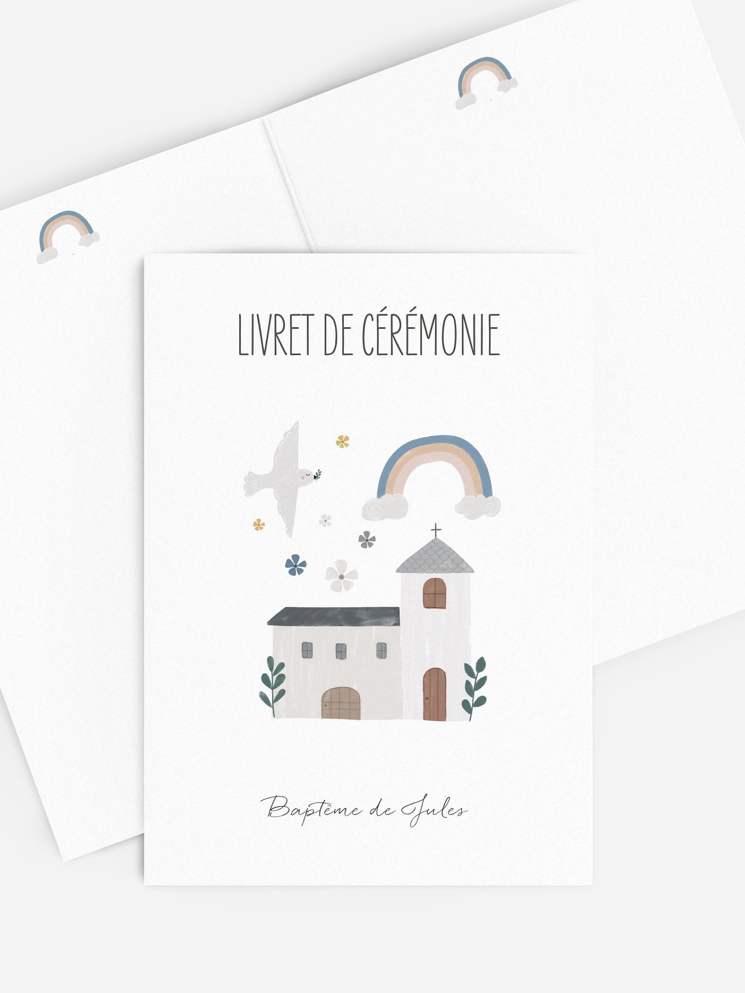 Livret de messe baptême Petite église