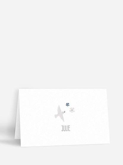 Marque-place baptême Petite église