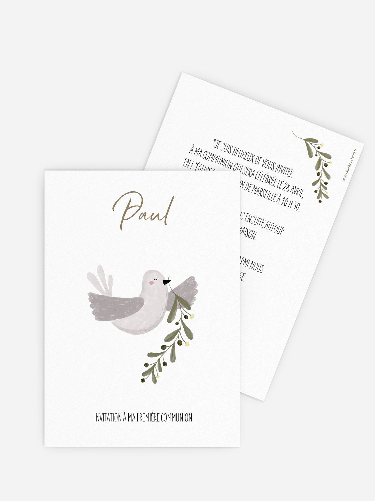 Invitation communion Messager de paix
