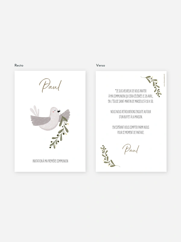 Invitation communion Messager de paix