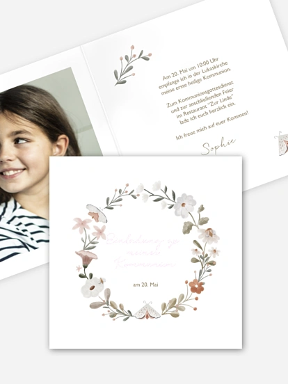 Kommunionseinladung Waldspiel