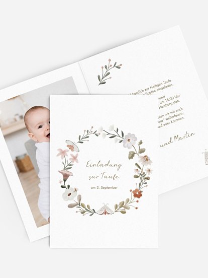 Taufeinladung Waldspiel