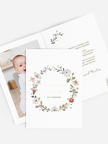 Taufeinladung Waldspiel