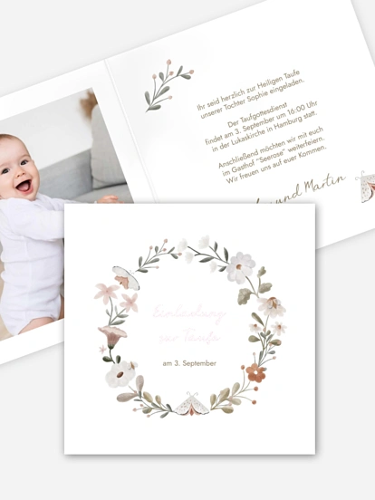 Taufeinladung Waldspiel