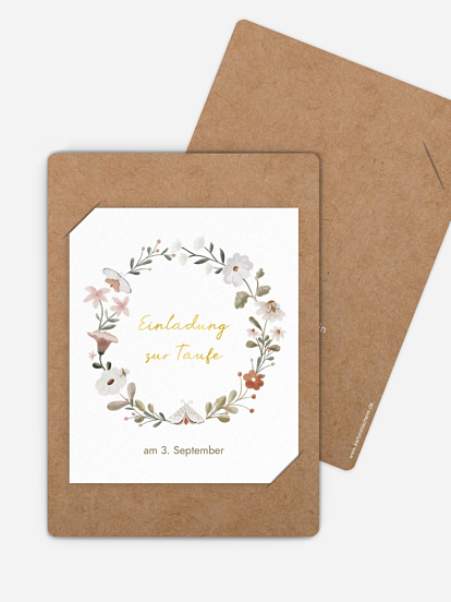 Taufeinladung Waldspiel