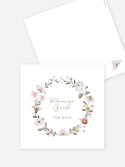 Grußkarte Waldspiel