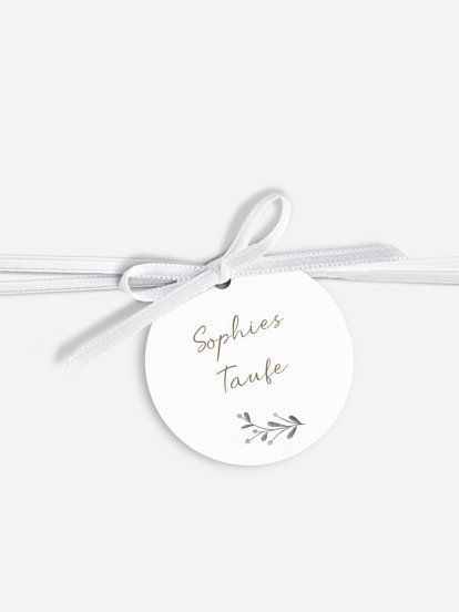 Anhänger mit Band zur Hochzeit Waldspiel