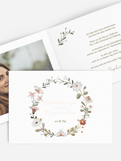 Konfirmationseinladung Waldspiel