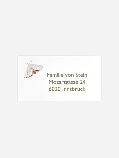 Empfängeraufkleber Konfirmation und Kommunion Waldspiel