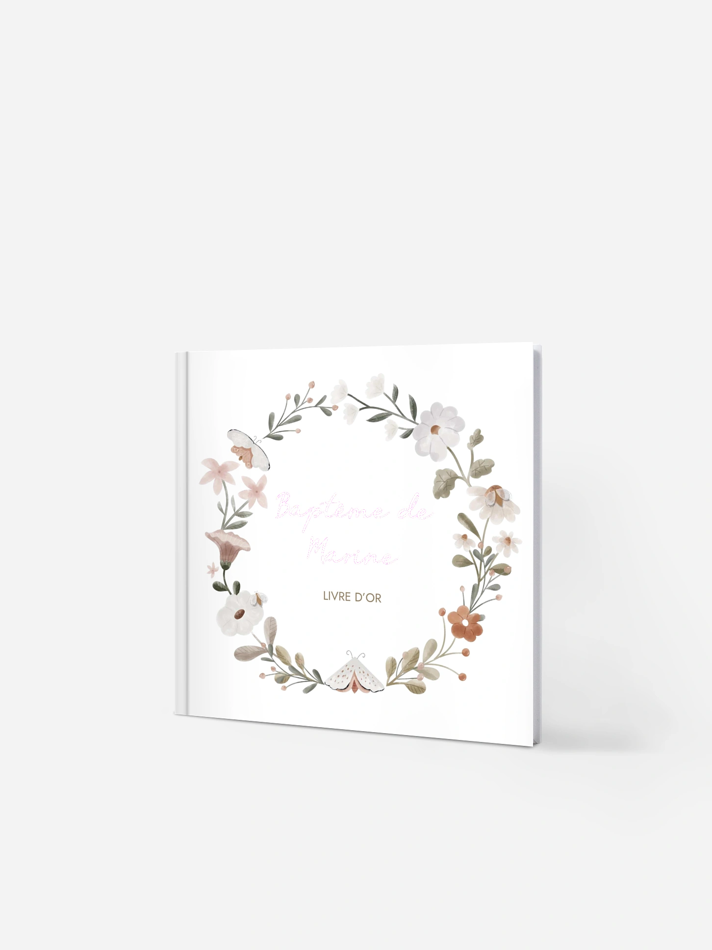 Livre d’or baptême Couronne de la forêt