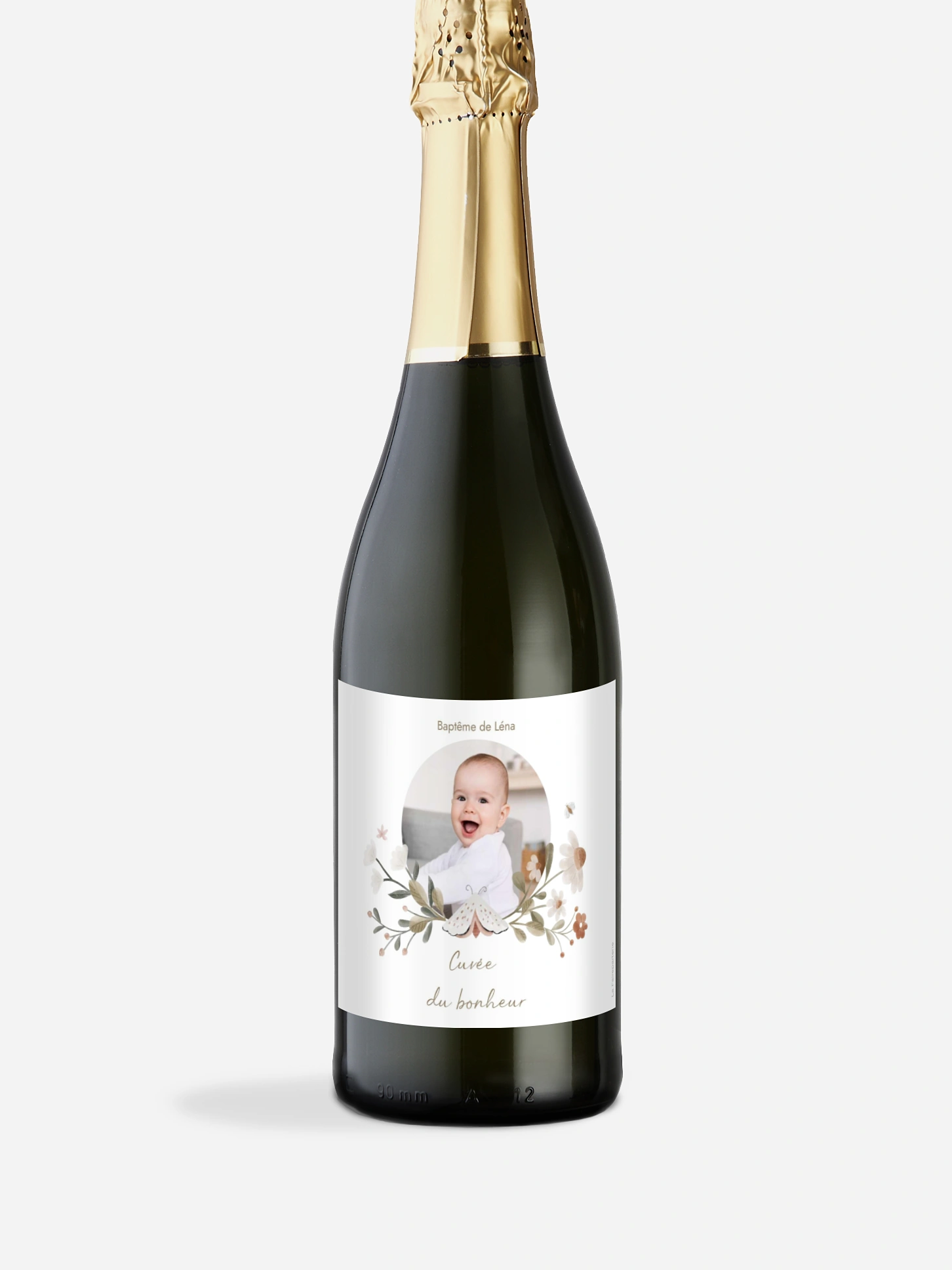 Étiquette pour bouteille Couronne de la forêt