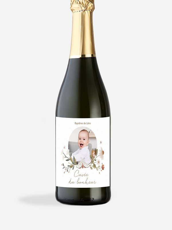 Étiquette pour bouteille Couronne de la forêt