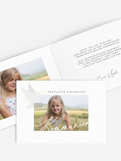 Kommunionseinladung Festtag