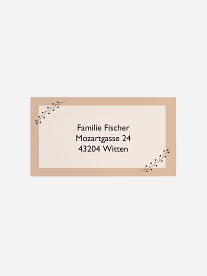 Empfängeraufkleber Konfirmation und Kommunion Little Ornaments