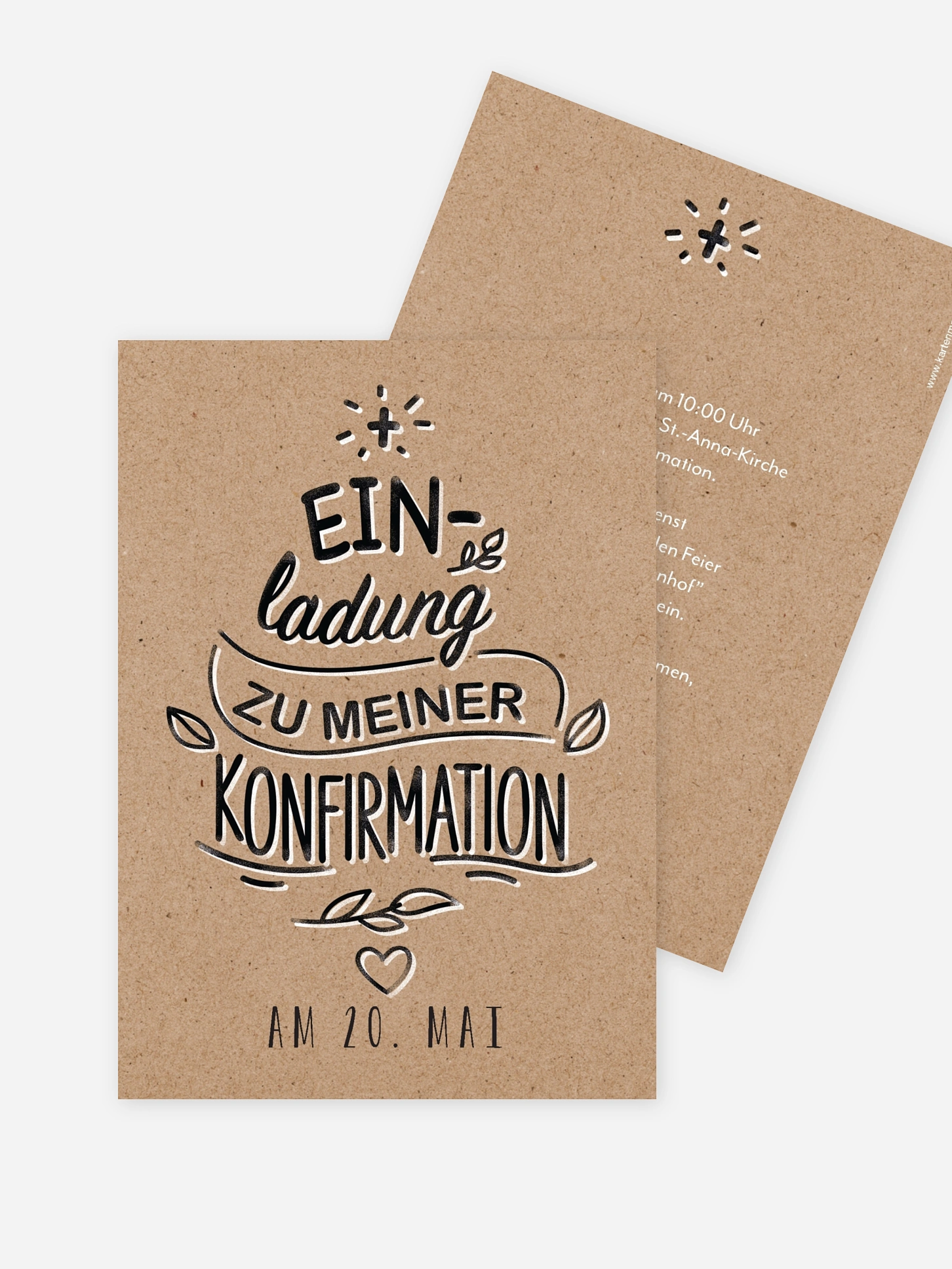 Konfirmationseinladung Sketch