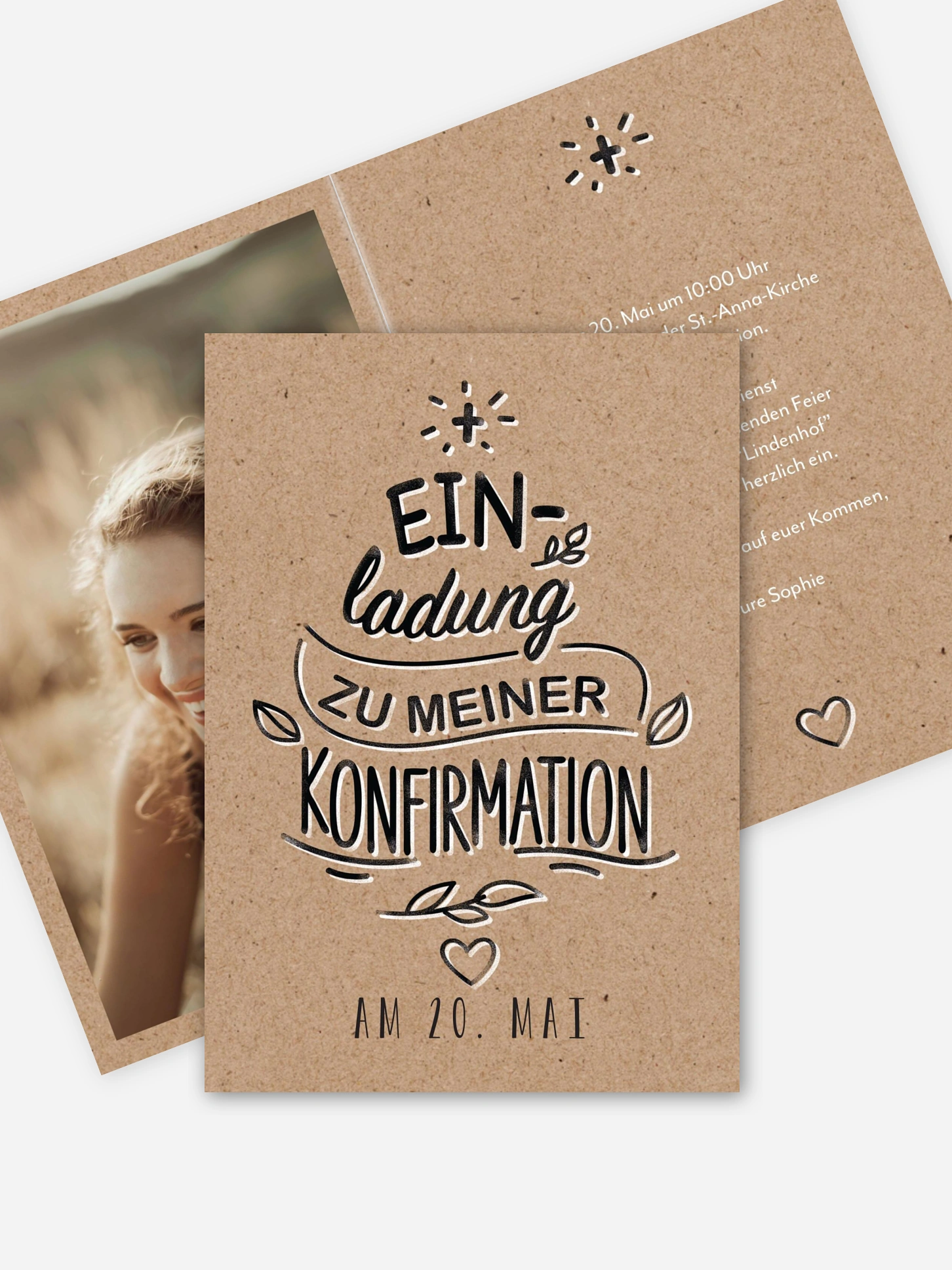 Konfirmationseinladung Sketch