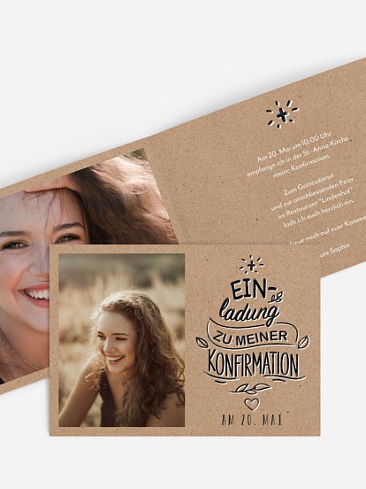 Konfirmationseinladung Sketch