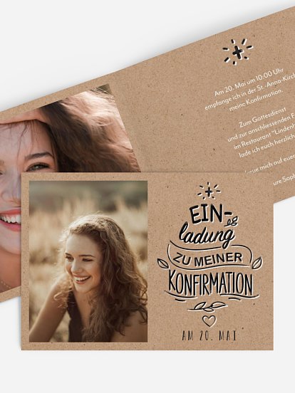 Konfirmationseinladung Sketch