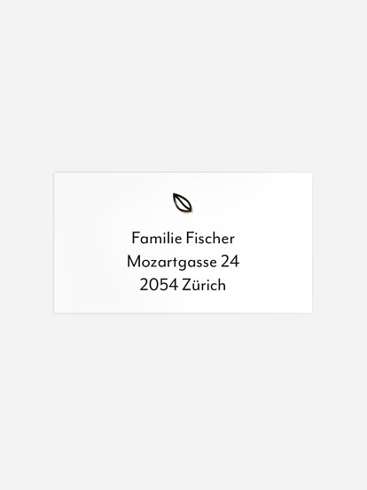 Empfängeraufkleber Konfirmation und Kommunion Sketch