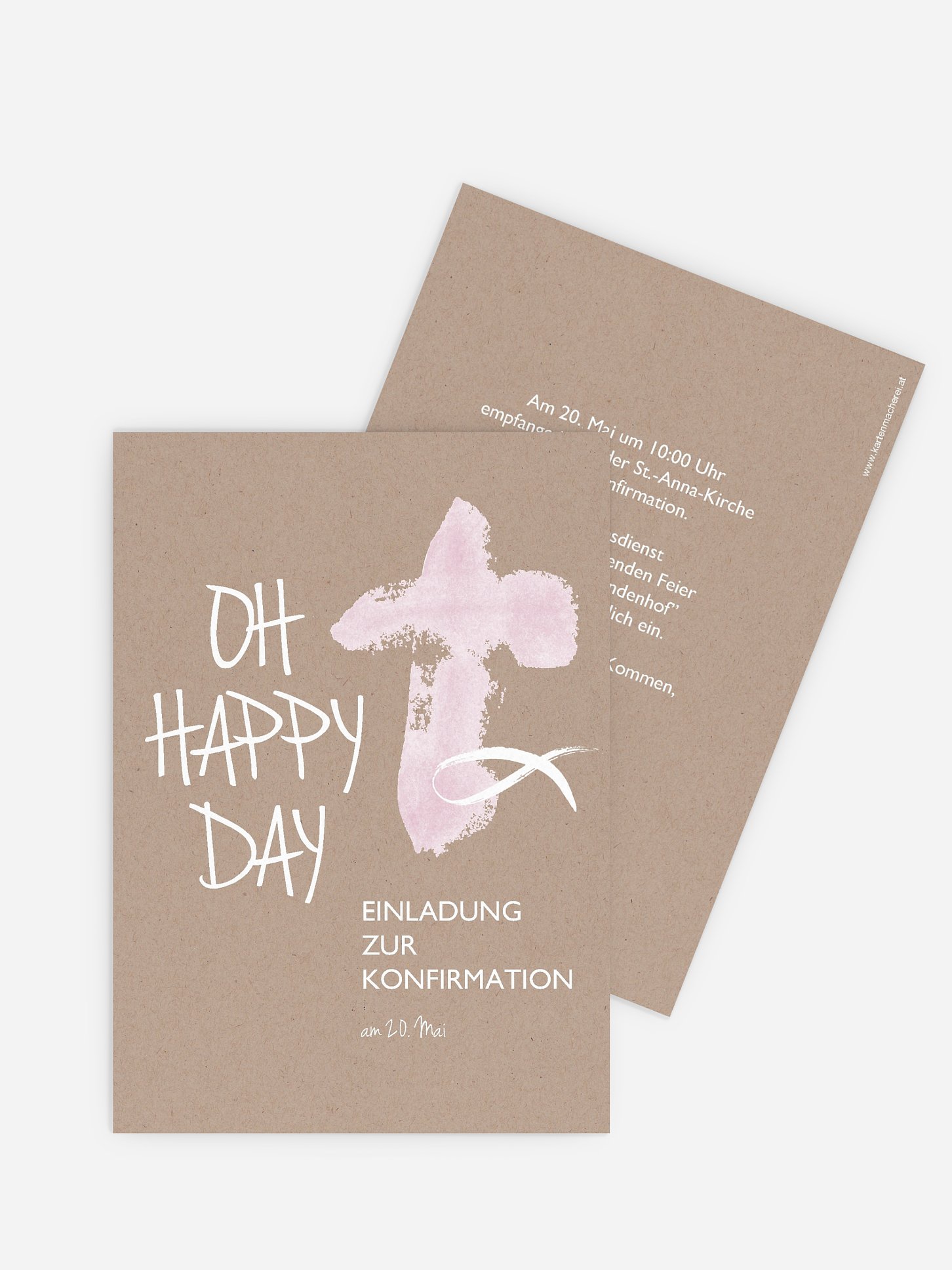 Konfirmationseinladung Oh Happy Day