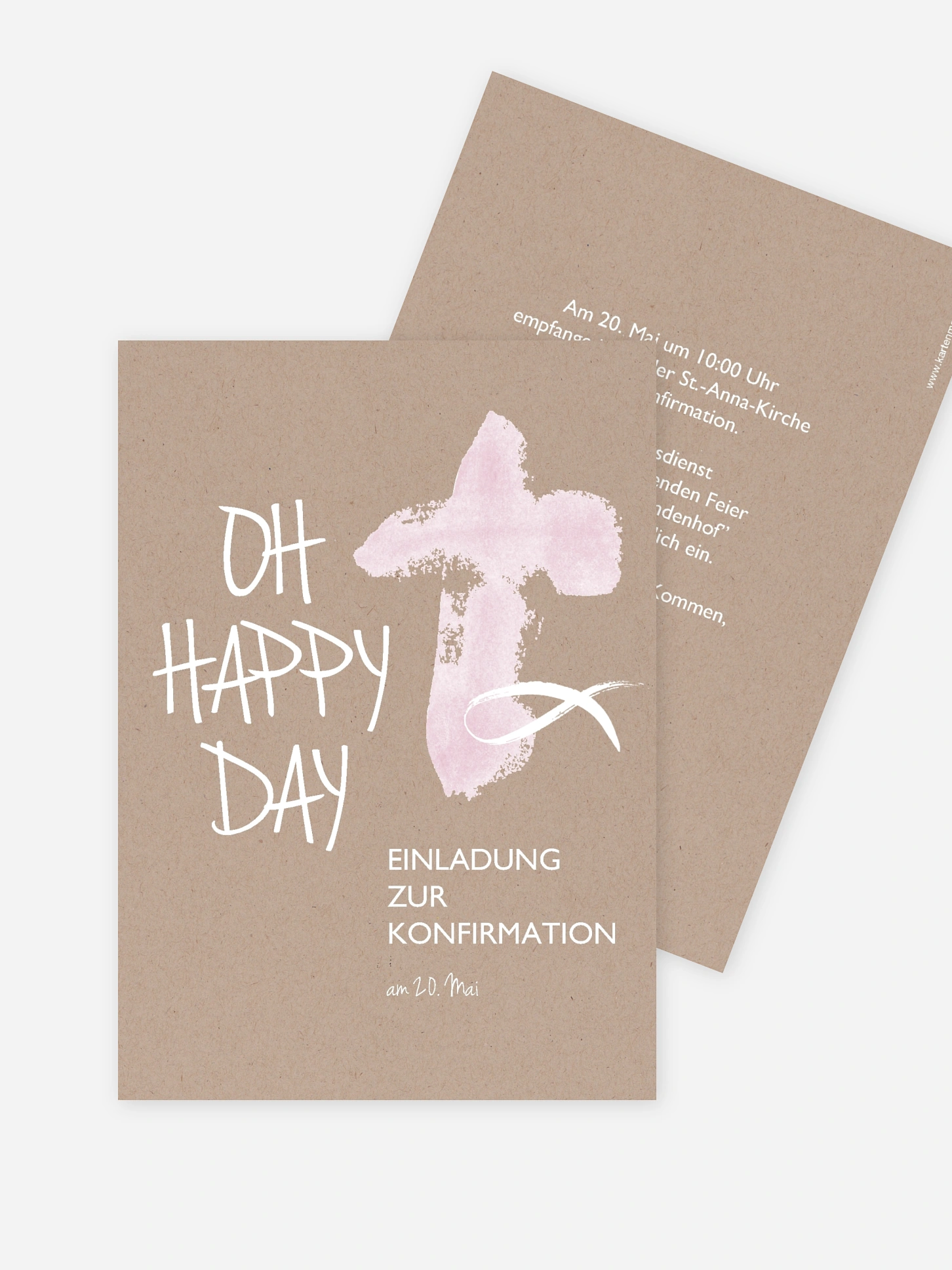 Konfirmationseinladung Oh Happy Day