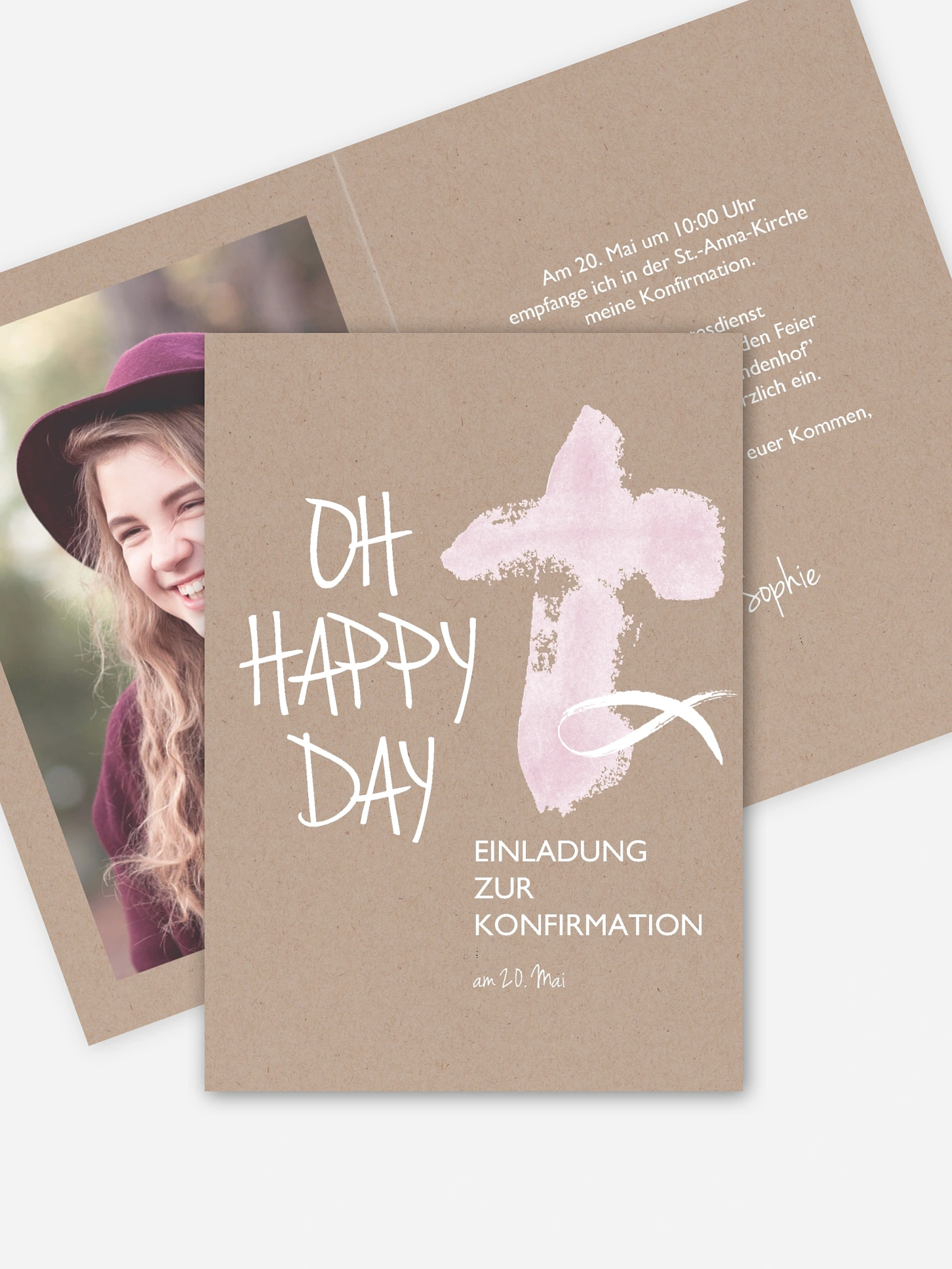 Konfirmationseinladung Oh Happy Day