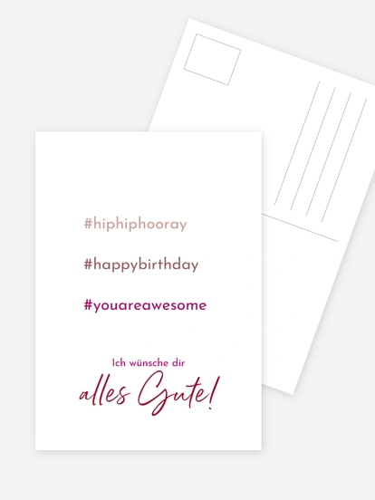 Grußkarte Aquarellspiel