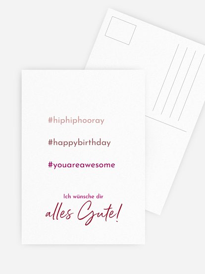 Grußkarte Aquarellspiel