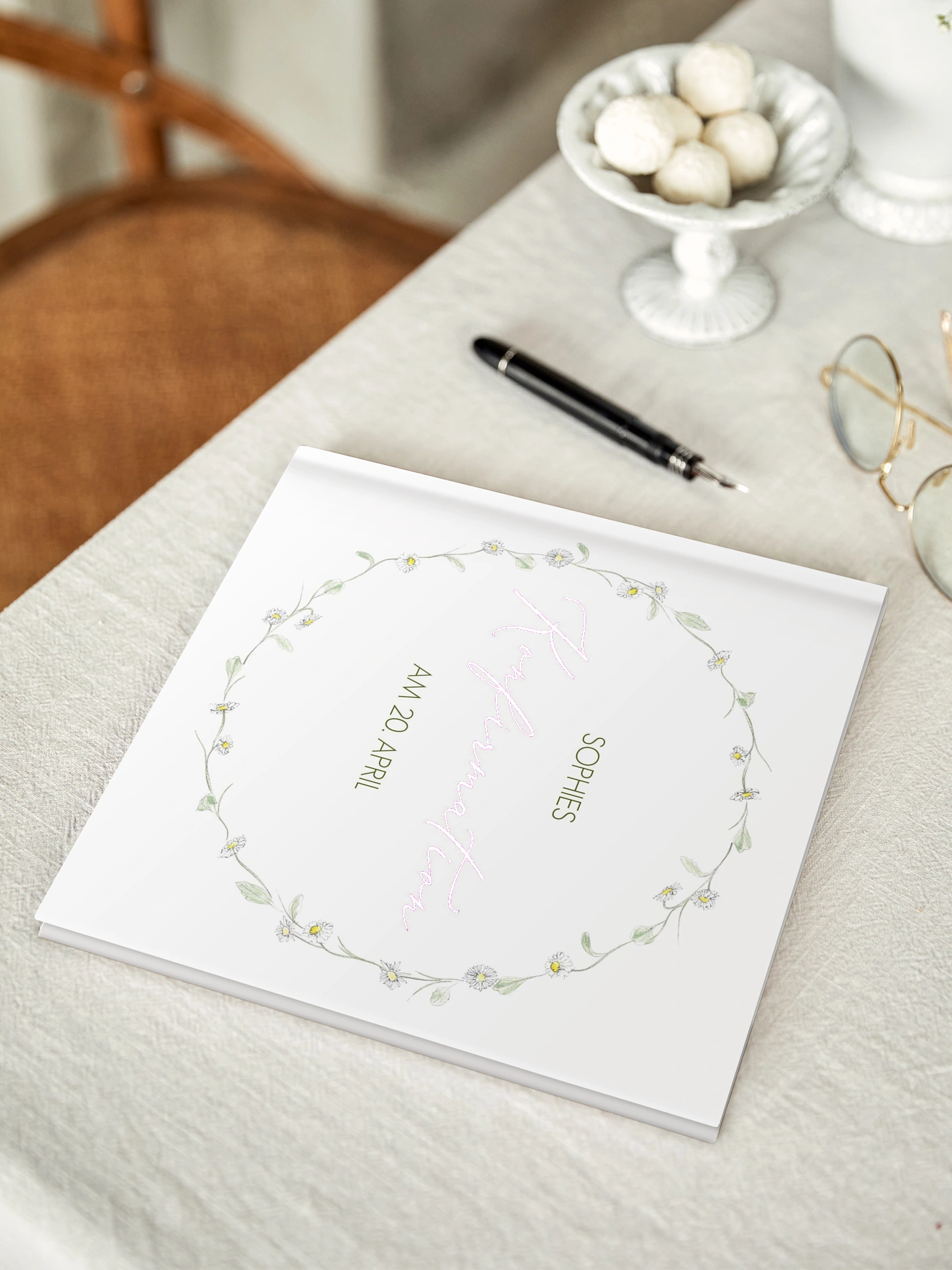 Gästebuch zur Konfirmation Gänseblümchen