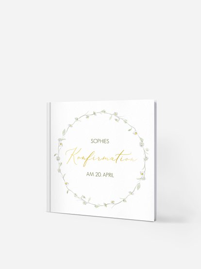 Gästebuch zur Konfirmation Gänseblümchen