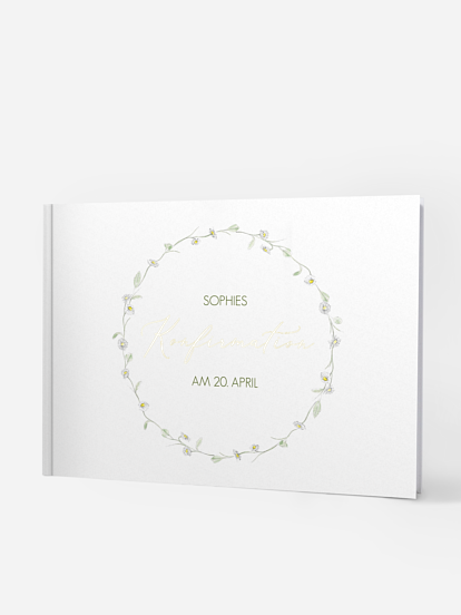 Gästebuch zur Konfirmation Gänseblümchen