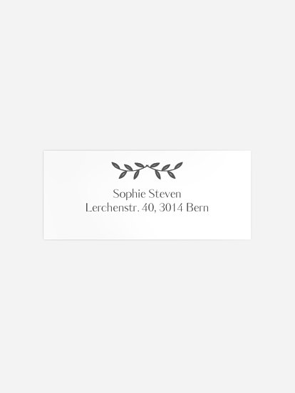 Absenderaufkleber Konfirmation und Kommunion Verträumt Kraftpapier