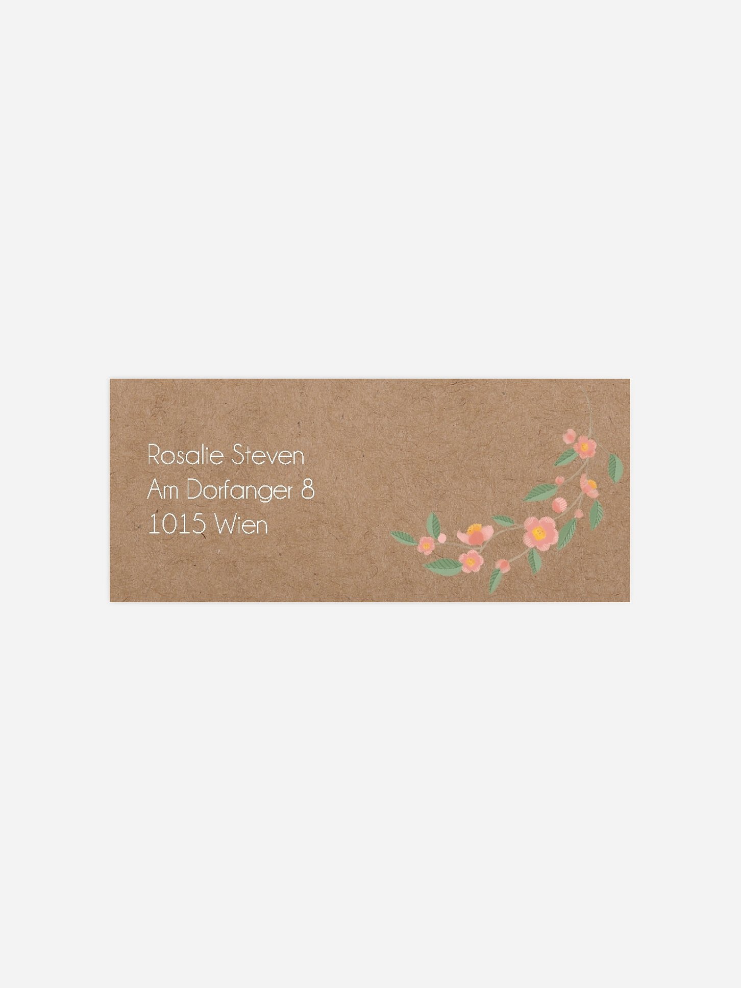 Absenderaufkleber Konfirmation und Kommunion Springflower