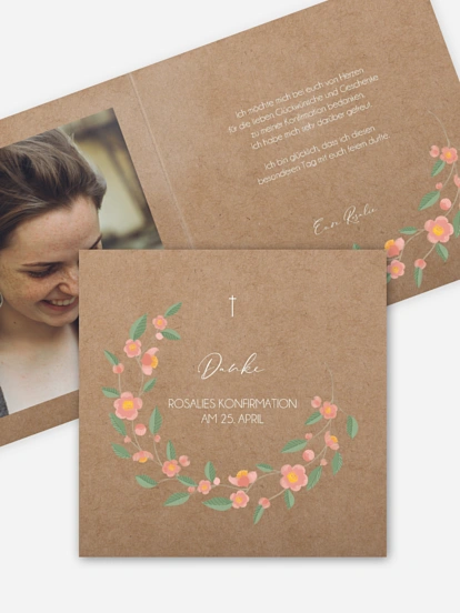 Danksagung Konfirmation Springflower