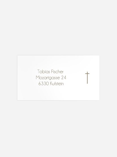 Empfängeraufkleber Konfirmation und Kommunion Springflower