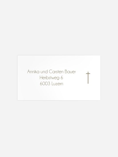 Empfängeraufkleber Konfirmation und Kommunion Springflower