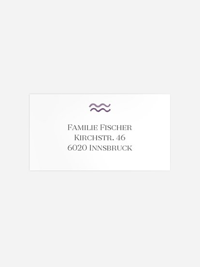 Empfängeraufkleber Konfirmation und Kommunion Aquarell Symbols