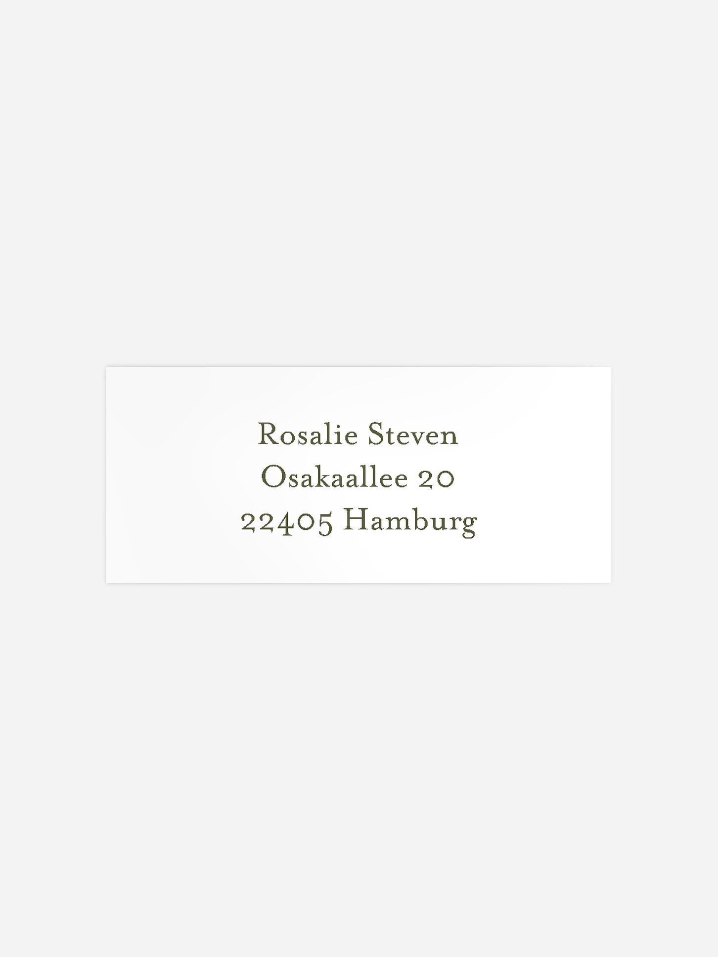 Absenderaufkleber Konfirmation und Kommunion Ölzweig